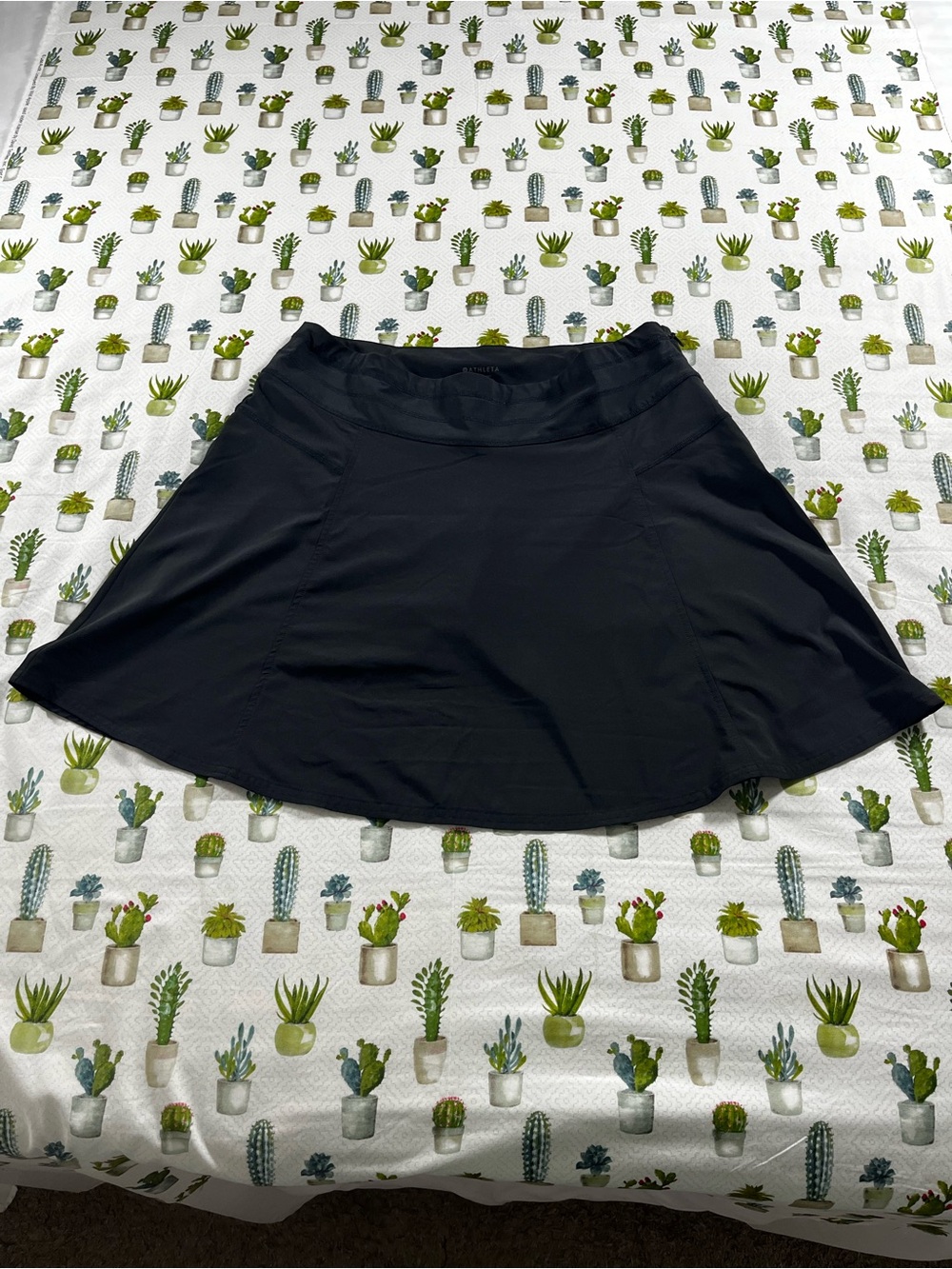 Athleta All Day Skort Size 12 Solid Black Lightweight